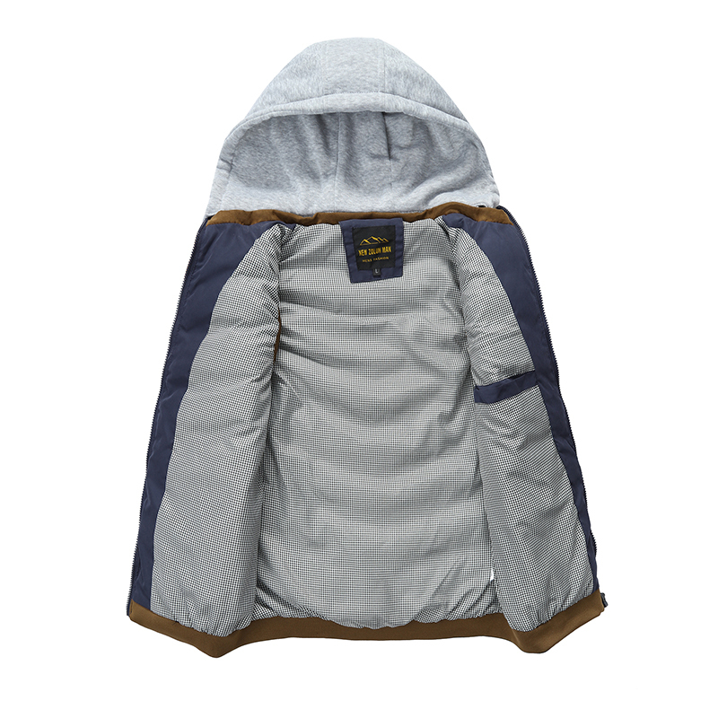 Men Vest Autumn Winter Casual Mens Sleeveless Jacket Warm Down Vests Waistcoat Hooded Men Top Hoodies Chalecos Homme 201128