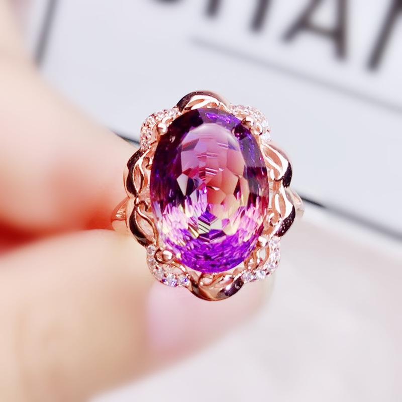 Cluster Rings Ametrine Ring Per Jewelry 10*14mm 7ct Nest Carve Colorful Gemstone 925 Sterling Silver Fine For Women J292208, Golden;silver
Cluster Rings Ametrine Ring Per Jewelry 10*14mm 7ct Nest Carve Colorful Gemstone 925 Sterling Silver Fine For Women J292208, Golden;silver