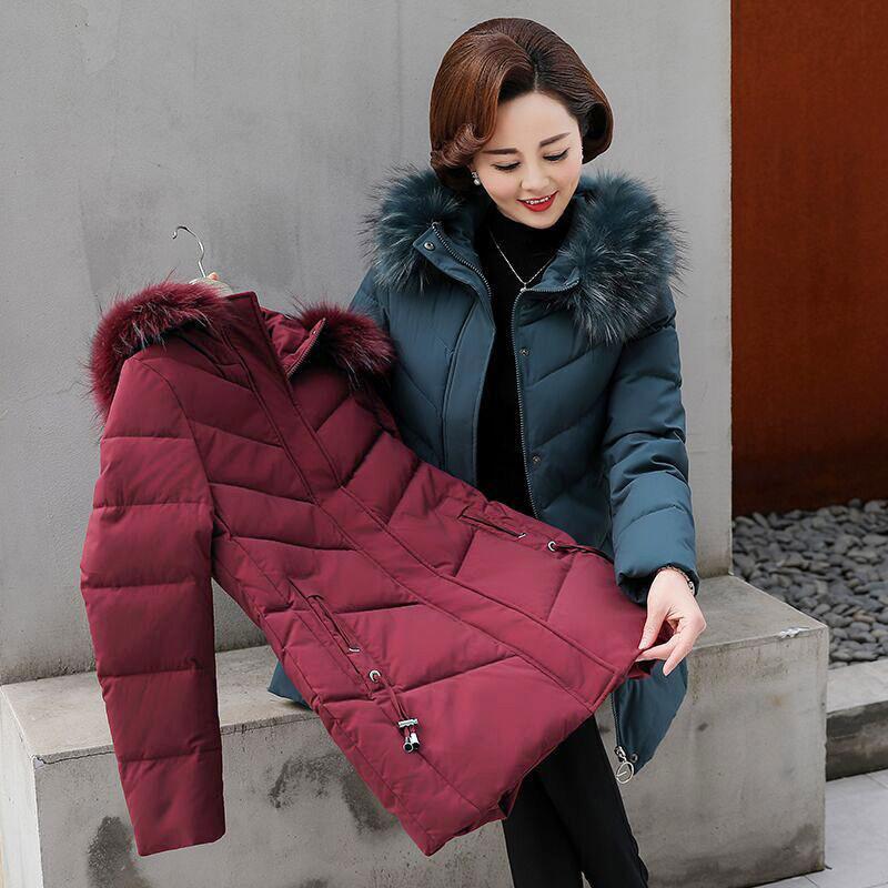 Winter Cotton Coat Women New Fashion Parka Hooded Jackets Female Casual Middle-aged Elderly Down Cotton Outerwear Plus Size R532, Black
Winter Cotton Coat Women New Fashion Parka Hooded Jackets Female Casual Middle-aged Elderly Down Cotton Outerwear Plus Size R532, Black