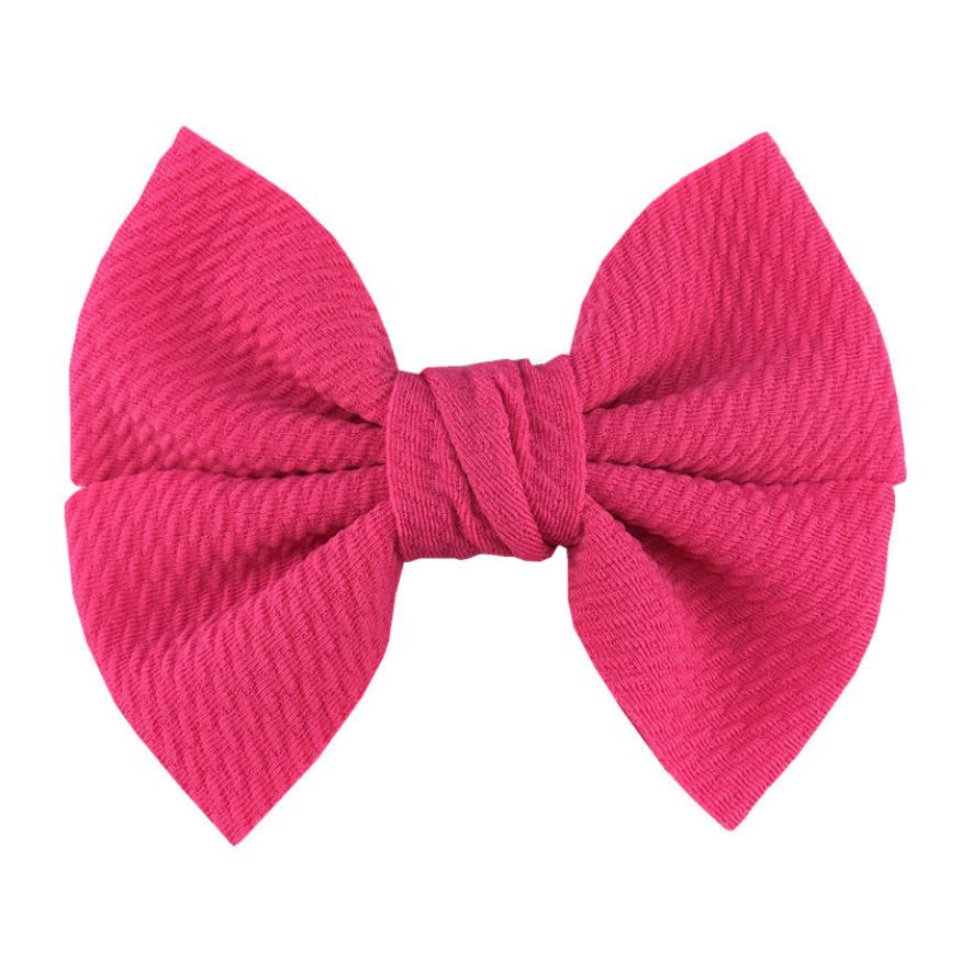 Baby Girls Hair Clips 4.5 Inch Bows Hairpin Soft Bowknot Children Barrettes Kids BB Clip Hair Accessories 20 Colors DW6339