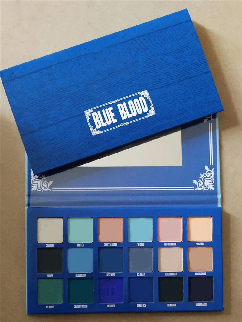 Newest Five Star Blue Blood eyeshadow palette Makeup Cremated 18 color eyeshadow palette Shimmer Matte high quality free shipping, 18 colors
Newest Five Star Blue Blood eyeshadow palette Makeup Cremated 18 color eyeshadow palette Shimmer Matte high quality free shipping, 18 colors
