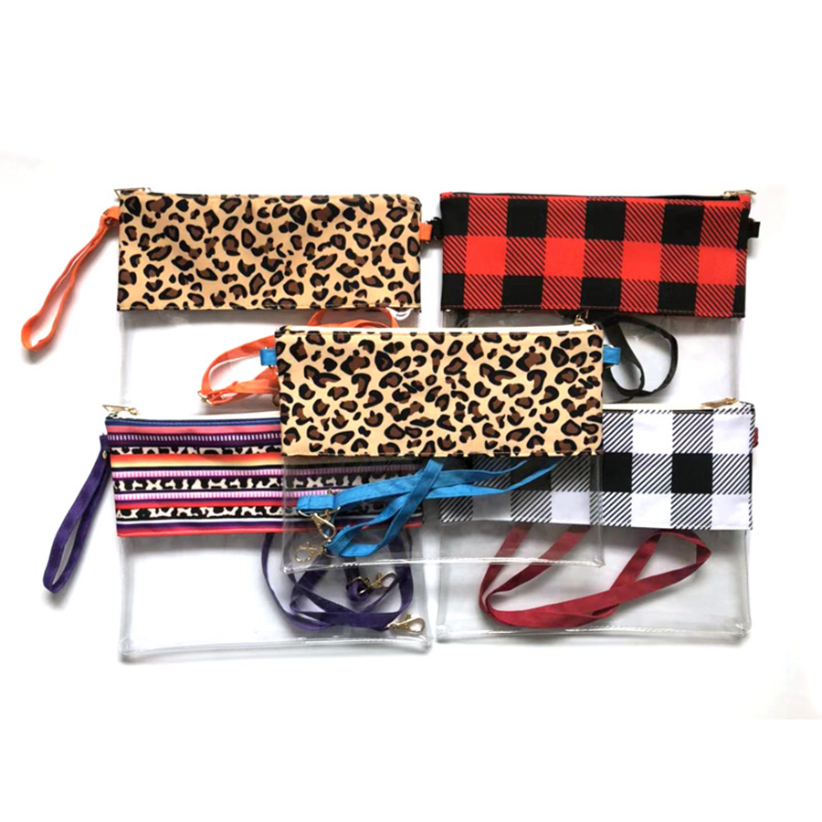 Women Fashion Single Shoulder PVC Bag Transparent Waterproof Crossbody Clear Purse Bag Grid Leopard Grain Handbag
Women Fashion Single Shoulder PVC Bag Transparent Waterproof Crossbody Clear Purse Bag Grid Leopard Grain Handbag