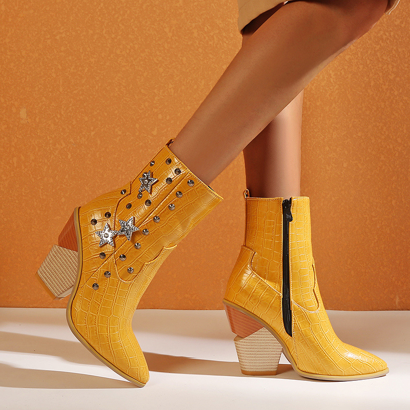 Hot Leather 2020 White Cowboy Ankle Yellow Wedges 10cm High Heels Crystal Higher Than Winter Mujer Boots 9a2c, Black
Hot Leather 2020 White Cowboy Ankle Yellow Wedges 10cm High Heels Crystal Higher Than Winter Mujer Boots 9a2c, Black