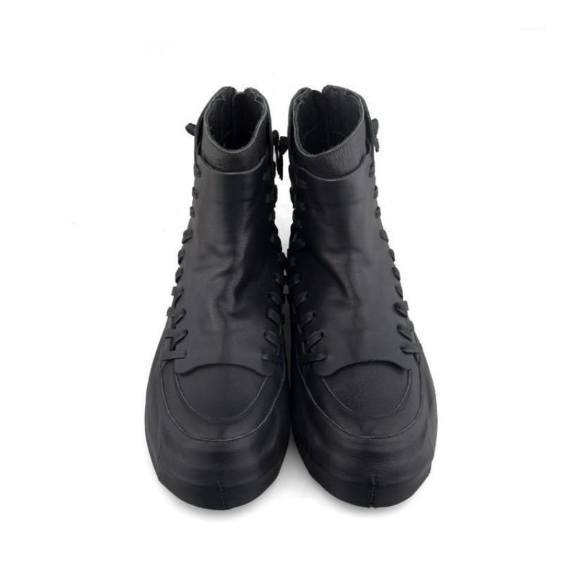 High Street Men High-Top Shoes Luxury Hip Hop Shoes 100% Real Leather Zipper Ankle Boots Harajuku Black Platform Sneakers 35-441
High Street Men High-Top Shoes Luxury Hip Hop Shoes 100% Real Leather Zipper Ankle Boots Harajuku Black Platform Sneakers 35-441