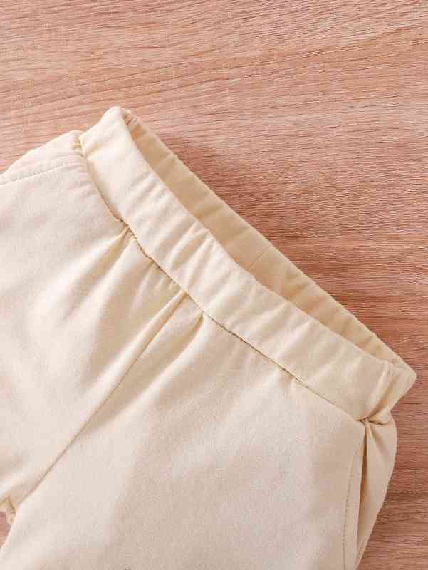 Baby Angel & Letter Graphic Tank Top & Shorts SHE