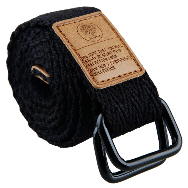 Belts Double Loop Buckle Belt Canvas Solid Color Male Adjustable All-Match Ladies Long Waistband For Men Women Fashion, Black;brown
Belts Double Loop Buckle Belt Canvas Solid Color Male Adjustable All-Match Ladies Long Waistband For Men Women Fashion, Black;brown