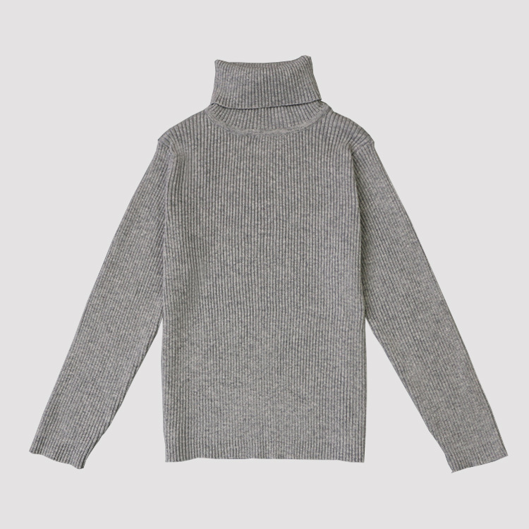 Autumn Baby Boys Girls Turtleneck Sweaters Kids Girl Sweater for Winter Knitted Bottoming Boys Sweaters Vetement Enfant 210308