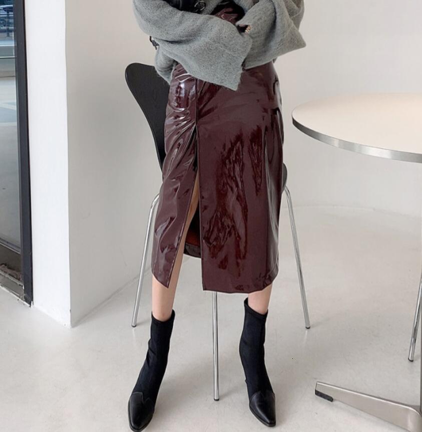 High Waist Fashion Hip Pu Leather of the Vintage Female Spring Division Mid-length Pencil Skirt Q01 Lbg2, Wine
High Waist Fashion Hip Pu Leather of the Vintage Female Spring Division Mid-length Pencil Skirt Q01 Lbg2, Wine
