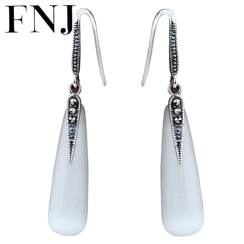 FNJ 925 Sterling Silver Garnet Drop Earring Red Stone Opal S925 Silver Earrings Women Jewelry LE013
FNJ 925 Sterling Silver Garnet Drop Earring Red Stone Opal S925 Silver Earrings Women Jewelry LE013