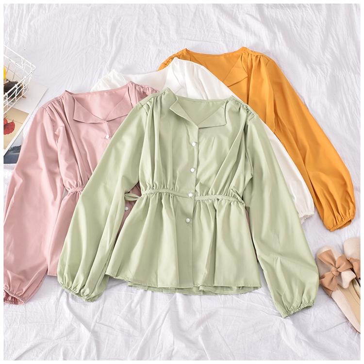 blusas femininas de verao 2020 women blouses female autumn spring South Korea chic retro long sleeve solid shirt tops, Style 1
blusas femininas de verao 2020 women blouses female autumn spring South Korea chic retro long sleeve solid shirt tops, Style 1