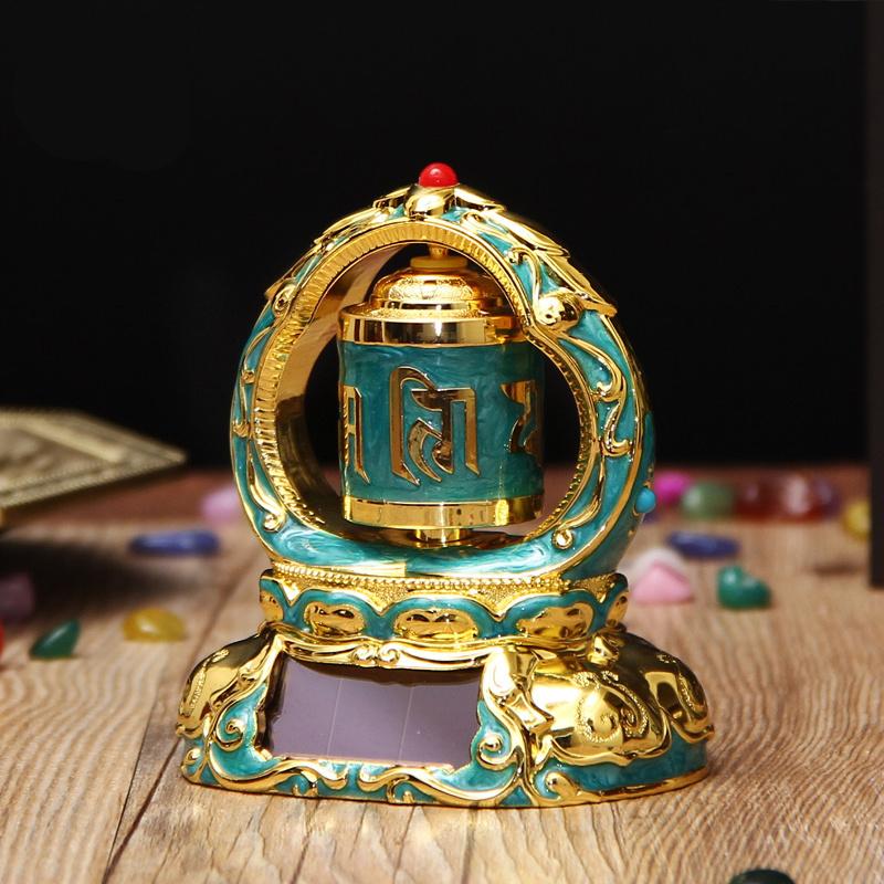 Precision Work Buddhist Open The Light New Auspicious Luck Colored Drawing Om Mani Padme Hum Vehicle-mounted Prayer Wheel
Precision Work Buddhist Open The Light New Auspicious Luck Colored Drawing Om Mani Padme Hum Vehicle-mounted Prayer Wheel