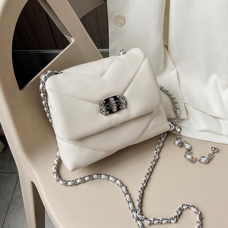 Elegant Female Small Crossbody Bag 2021 New Quality Soft PU Leather Women's Handbag Diamond Lock Chain Shoulder Messenger bag, Black
Elegant Female Small Crossbody Bag 2021 New Quality Soft PU Leather Women's Handbag Diamond Lock Chain Shoulder Messenger bag, Black