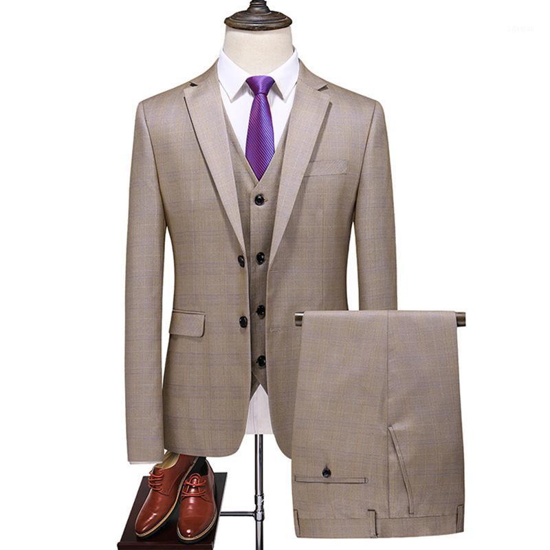 Size 6XL ( Jacket + Vest + Pants ) New Fashion Boutique Plaid Casual Business Men's Suit Groom Wedding Dress Performance Tuxedo1, Purple
Size 6XL ( Jacket + Vest + Pants ) New Fashion Boutique Plaid Casual Business Men's Suit Groom Wedding Dress Performance Tuxedo1, Purple