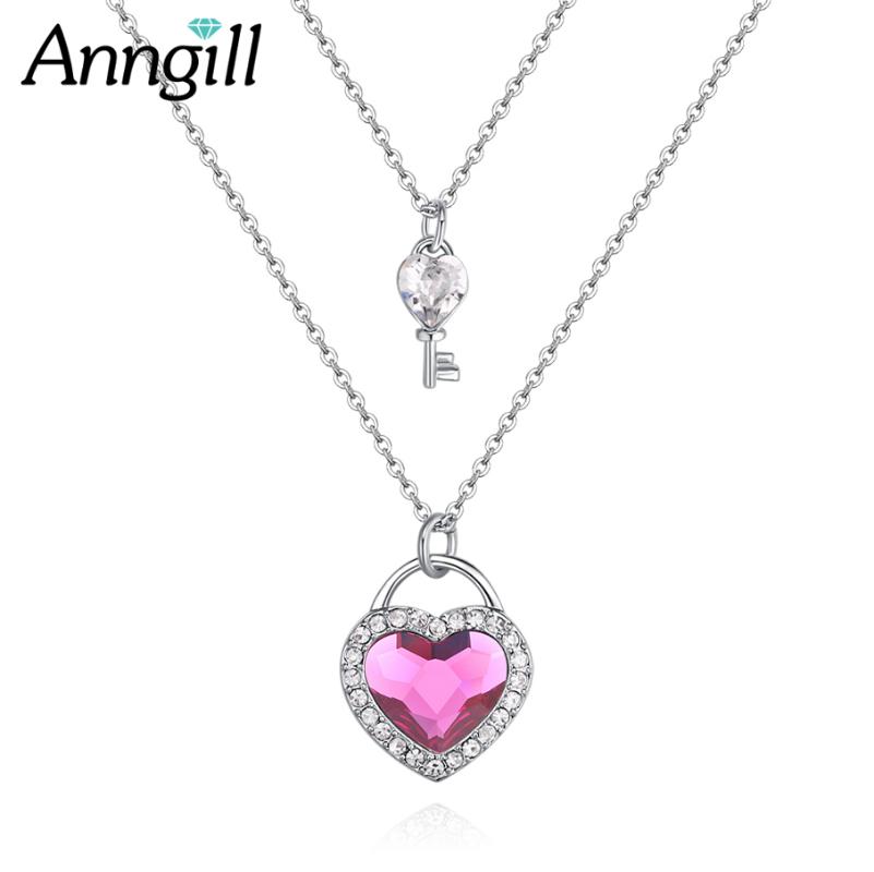 Simple Trendy Crystals from Heart key Pendant Necklace Fashion Women Lovely Valentine Gift Statement Necklace Jewelry
Simple Trendy Crystals from Heart key Pendant Necklace Fashion Women Lovely Valentine Gift Statement Necklace Jewelry
