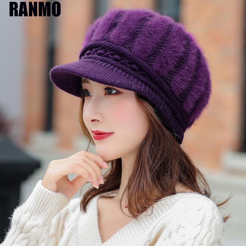 RANMO Fashion Winter Beanie Hats For Women Solid Thick Fur Warm Wool Hats Outdoor Sports Female Autumn Knitted Beanie Cap, Purple
RANMO Fashion Winter Beanie Hats For Women Solid Thick Fur Warm Wool Hats Outdoor Sports Female Autumn Knitted Beanie Cap, Purple