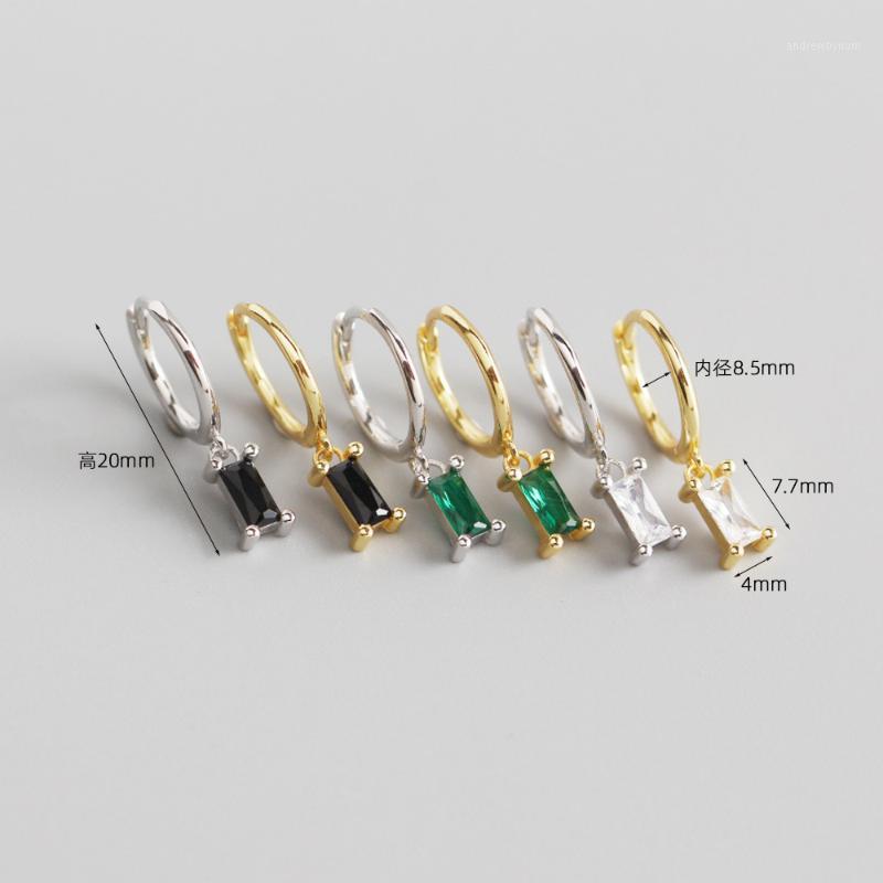 Hoop & Huggie 1pair 8.5MM 100% Authentic 925 Sterling Silver Rectangle Square Green/ White/black Zircon Earrings JEWELRY TLE10881
Hoop & Huggie 1pair 8.5MM 100% Authentic 925 Sterling Silver Rectangle Square Green/ White/black Zircon Earrings JEWELRY TLE10881