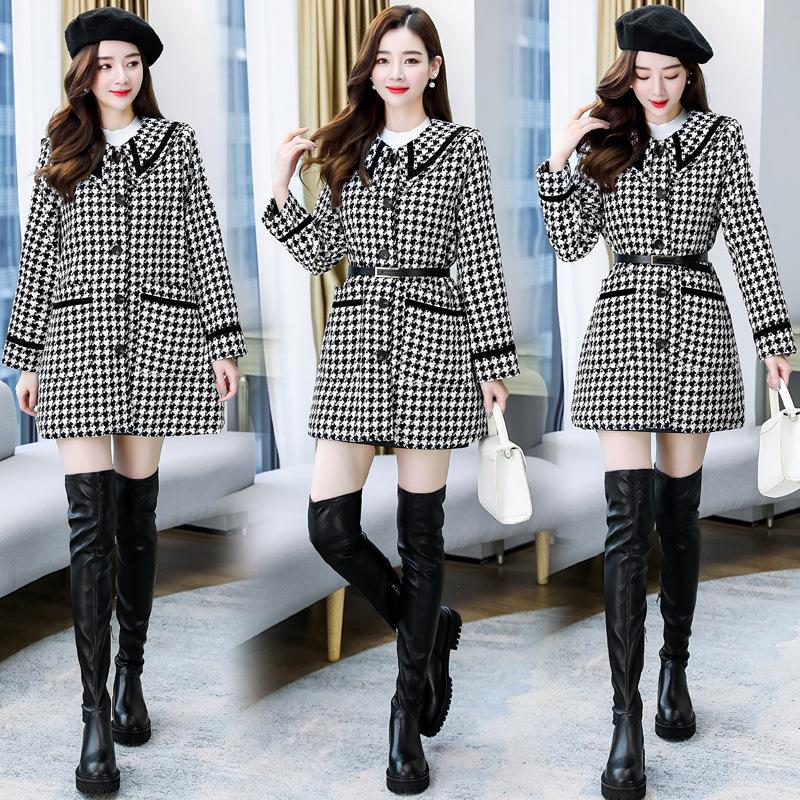 2021 winter new fashion elegant Han style personality Lapel woolen coat women's middle long thickened woolen coat, Picture color
2021 winter new fashion elegant Han style personality Lapel woolen coat women's middle long thickened woolen coat, Picture color