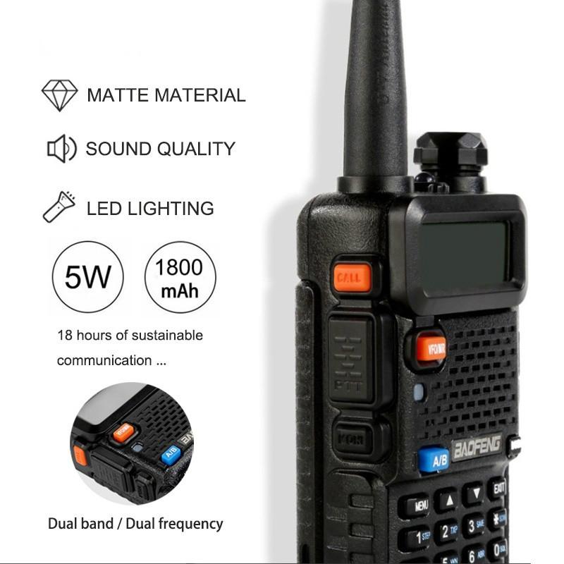 New BF-Uv5r 15KM Long Range High Power CB RadioOutdoor Car Hotel Waterproof Lighting Walkie Talkie Transmitter Transceiver
New BF-Uv5r 15KM Long Range High Power CB RadioOutdoor Car Hotel Waterproof Lighting Walkie Talkie Transmitter Transceiver