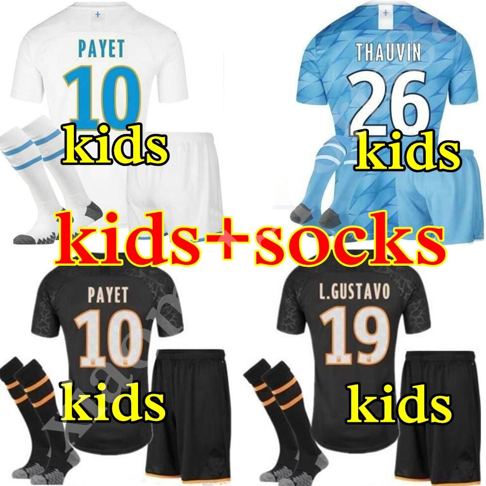 19 20 Olympique de Marseille soccer jersey kids kit youth boys 2019 2020 OM Marseille BENEDETTO PAYET thauvin L.gustavo football shirts, Black
19 20 Olympique de Marseille soccer jersey kids kit youth boys 2019 2020 OM Marseille BENEDETTO PAYET thauvin L.gustavo football shirts, Black