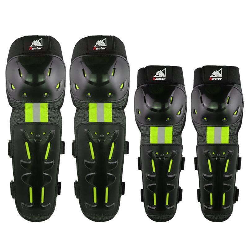 Night reflective Knee Elbow four pieces Set Armor Black Green plastic cross-country outdoor multi-purpose protective equipment
Night reflective Knee Elbow four pieces Set Armor Black Green plastic cross-country outdoor multi-purpose protective equipment
