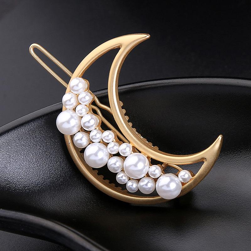 Star Moon Hollow Hairpin Women Hair Pearl Clips Korean Style Hairpins Alloy Snap Clip Hair Accessories Clips
Star Moon Hollow Hairpin Women Hair Pearl Clips Korean Style Hairpins Alloy Snap Clip Hair Accessories Clips