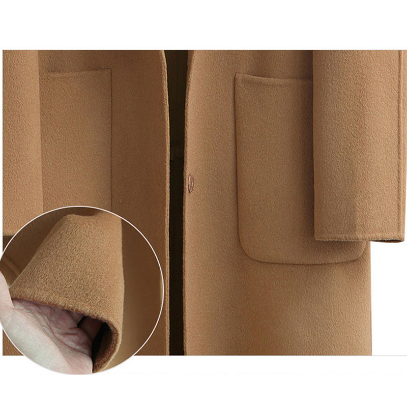 Autumn Winter Coat Women Casual Plus Size Long Sleeve Thick Jackets Female Vintage Loose Warm Wool Coat Casaco Feminino 5XL 201112