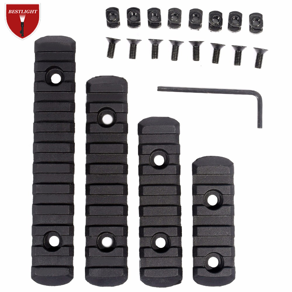 Pack of 4 pcs Tactical Airsoft Polymer Picatinny Rail For MOE M LOK M-LOK Handguard Compatible with Fashlight Laser scope, Black
Pack of 4 pcs Tactical Airsoft Polymer Picatinny Rail For MOE M LOK M-LOK Handguard Compatible with Fashlight Laser scope, Black