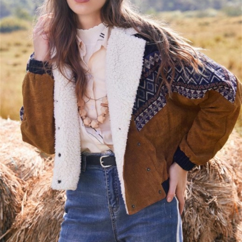 ZAFUL Jacket Tribal Print Coats Women Autumn Spring Vintage Outwear Tunic Double Breasted Faux Fur Corduroy Jackets Overcoat 201109, Yellow
ZAFUL Jacket Tribal Print Coats Women Autumn Spring Vintage Outwear Tunic Double Breasted Faux Fur Corduroy Jackets Overcoat 201109, Yellow