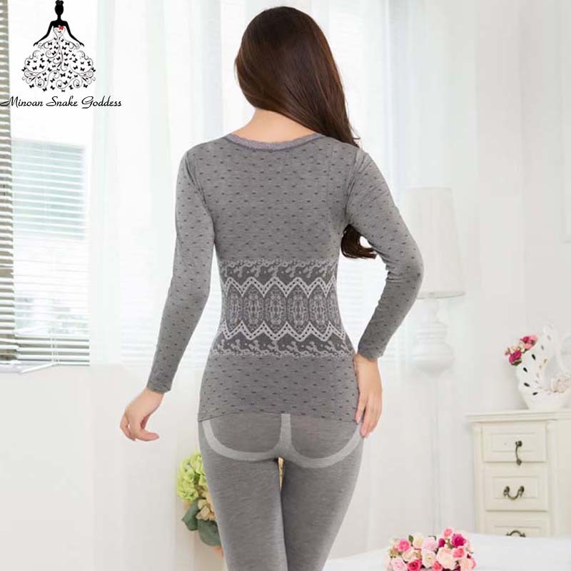 Long Johns For Women Thermal Underwear Cotton Winter Female Clothing Lingerie Warm Seamless Thermo Underwear Set Breathable 201027
