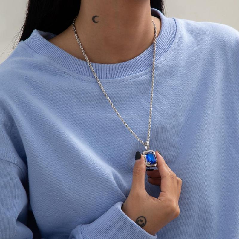 Lacteo Gothic Cuban Chain Colorful Rhinestone Pendant Necklace Hip Hop Stainless Steel Chain Choker Necklace for Women and Men
Lacteo Gothic Cuban Chain Colorful Rhinestone Pendant Necklace Hip Hop Stainless Steel Chain Choker Necklace for Women and Men