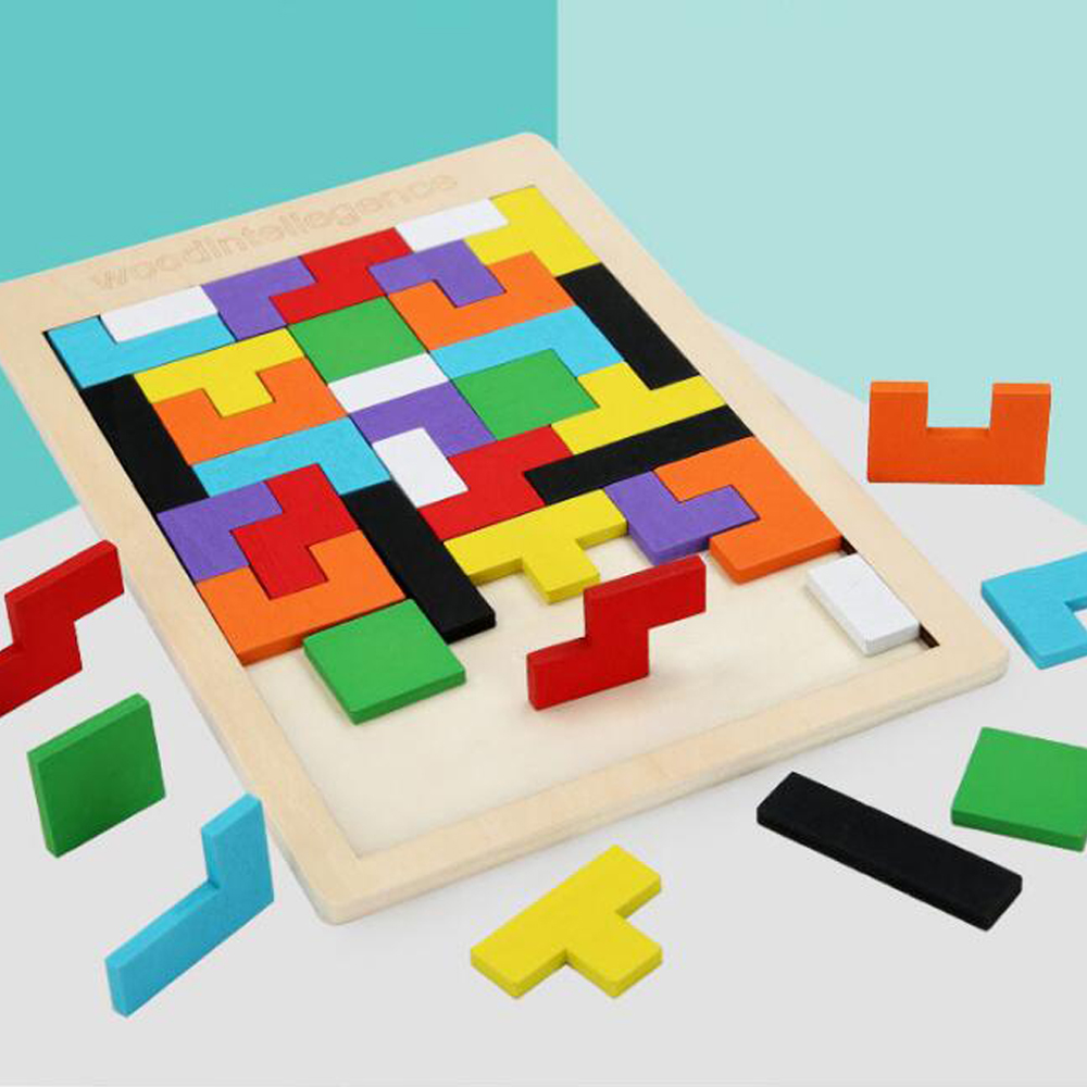 Baby Wooden Tetris Puzzles Toys Colorful Jigsaw Board Kids Children Magination Intellectual Educational Toys For Children Gift
Baby Wooden Tetris Puzzles Toys Colorful Jigsaw Board Kids Children Magination Intellectual Educational Toys For Children Gift