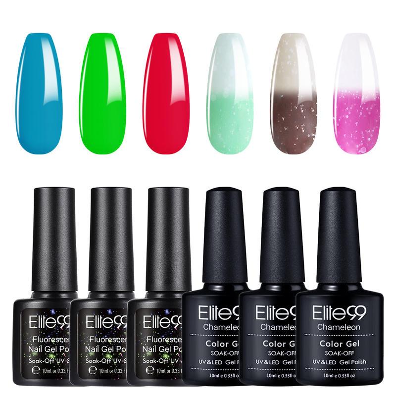 Elite99 6 Pieces/lot Gel Polish Set 10ml Fluorescent Gel Varnish Snowy Temperature Color-changing Nail Polish UV Nails, Set001
Elite99 6 Pieces/lot Gel Polish Set 10ml Fluorescent Gel Varnish Snowy Temperature Color-changing Nail Polish UV Nails, Set001
