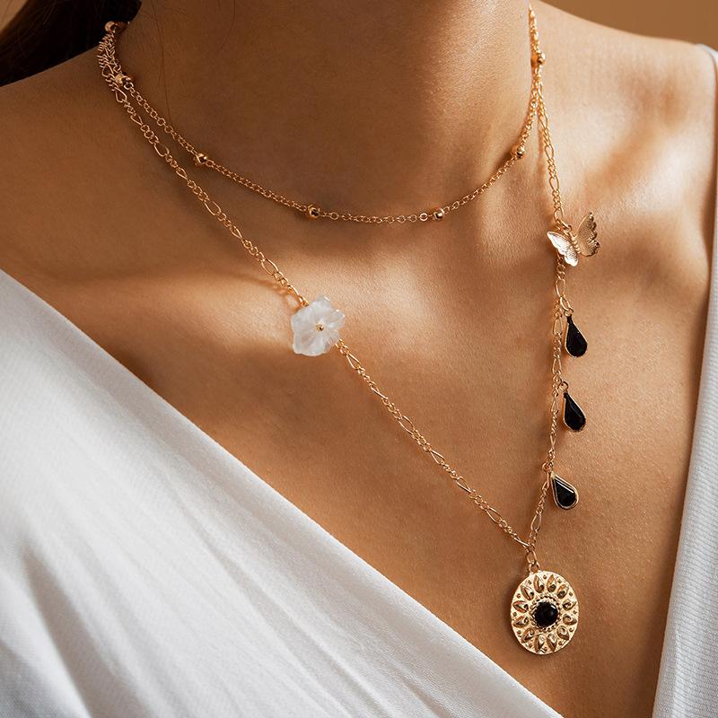 Brling New 2020 Fashion ins vintage Chain Pendant Choker Butterfly geometric crystal flower Necklace for women Girls Gifts Party, Golden;silver
Brling New 2020 Fashion ins vintage Chain Pendant Choker Butterfly geometric crystal flower Necklace for women Girls Gifts Party, Golden;silver