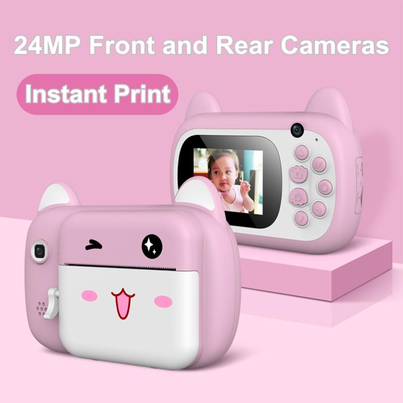 Mini Cute Digital Camera 2.4 Inch Photo Selfie Instant Print Camera 1080P Kids Toys Video Recorder Camcorder Diy Birthday Gift
Mini Cute Digital Camera 2.4 Inch Photo Selfie Instant Print Camera 1080P Kids Toys Video Recorder Camcorder Diy Birthday Gift