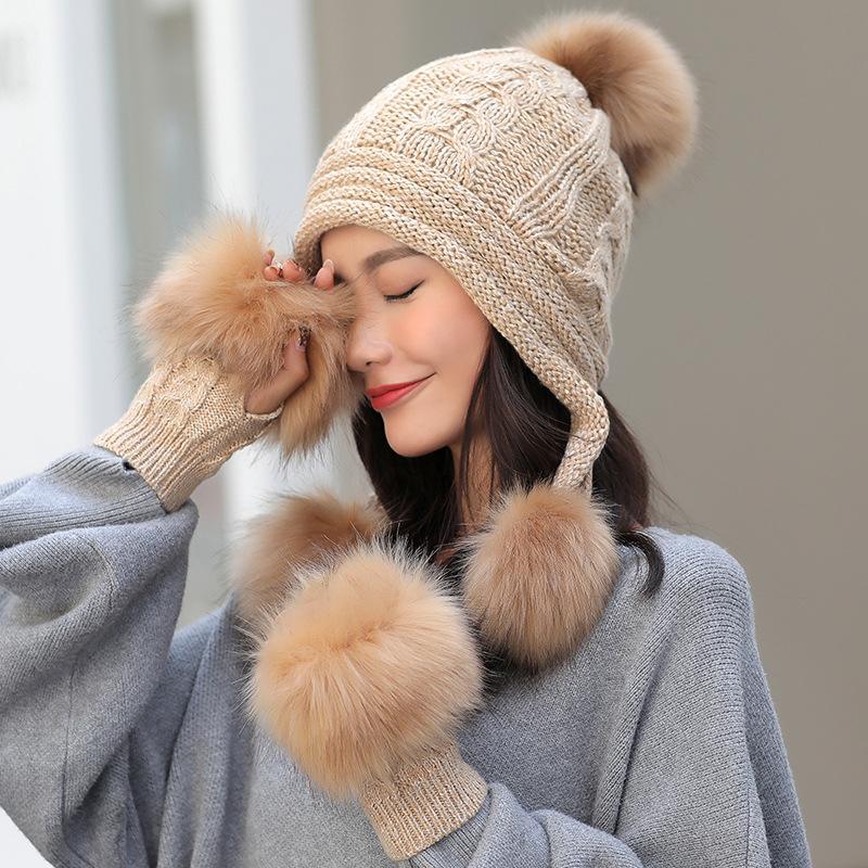 Thick Warm Winter Hat Glove Sets Winter Accessories Women Knitted Hat Sets for Women Ladies
Thick Warm Winter Hat Glove Sets Winter Accessories Women Knitted Hat Sets for Women Ladies