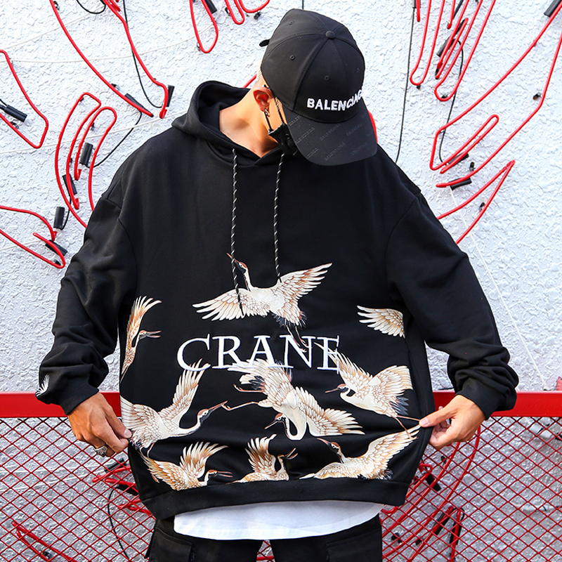 2020 US size Oversize Autumn Hip hop Lovers Loaded Crane Embroidery Mens Spring Hoodie Black Streetwear Pullover Men
2020 US size Oversize Autumn Hip hop Lovers Loaded Crane Embroidery Mens Spring Hoodie Black Streetwear Pullover Men