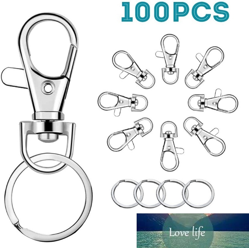 100Pcs Keychain Hooks with Key Rings Keychain Clip Hook with Ring for Lanyard Jewelry Making DIY Crafts Jewelry Findings
100Pcs Keychain Hooks with Key Rings Keychain Clip Hook with Ring for Lanyard Jewelry Making DIY Crafts Jewelry Findings