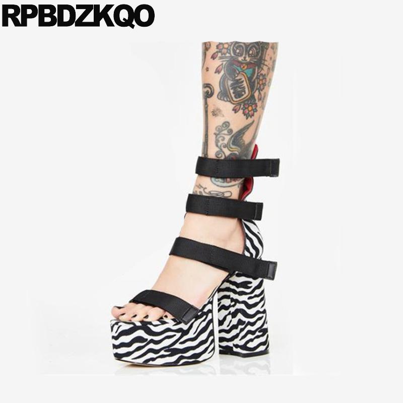 goth chunky 10 big size black and white open toe gladiator women high heel shoes gothic platform boots punk sandals demonia, White black
goth chunky 10 big size black and white open toe gladiator women high heel shoes gothic platform boots punk sandals demonia, White black