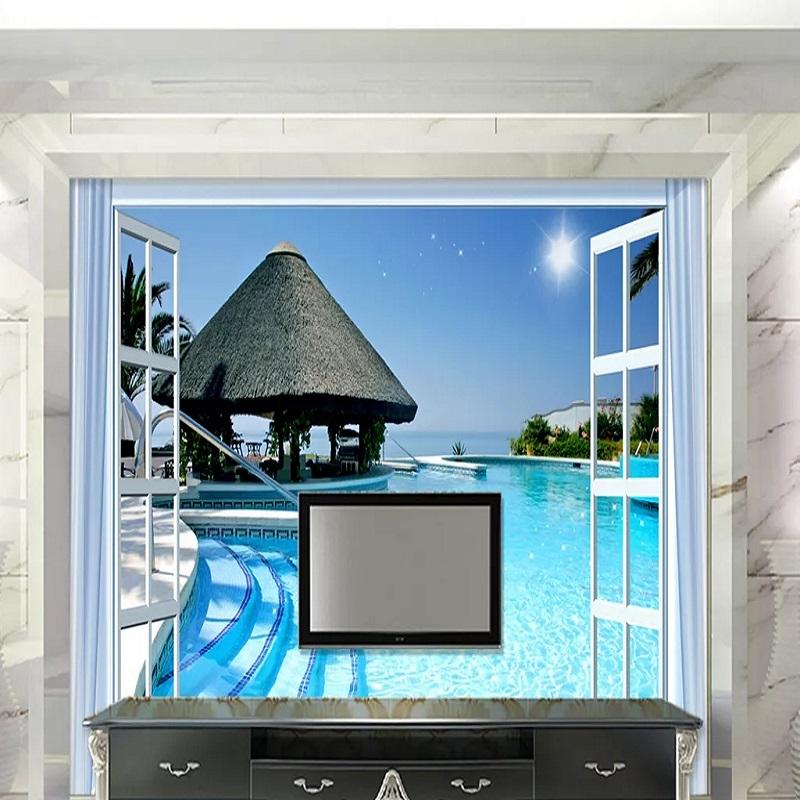 New Custom 3D Large Mural Wallpaper Outdoor swimming pool blue sky sea view room children's room TV Background living Bedroom, As show
New Custom 3D Large Mural Wallpaper Outdoor swimming pool blue sky sea view room children's room TV Background living Bedroom, As show