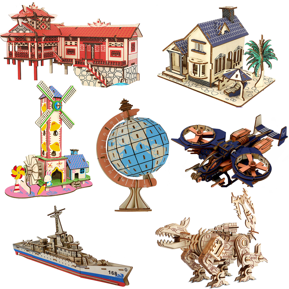 Model Building Kits Wooden Constructor DIY 3D Puzzles Laser Cutting Building Block Famous Architecture Viewpoint Robot Kits Assembly Toy Gift
Model Building Kits Wooden Constructor DIY 3D Puzzles Laser Cutting Building Block Famous Architecture Viewpoint Robot Kits Assembly Toy Gift