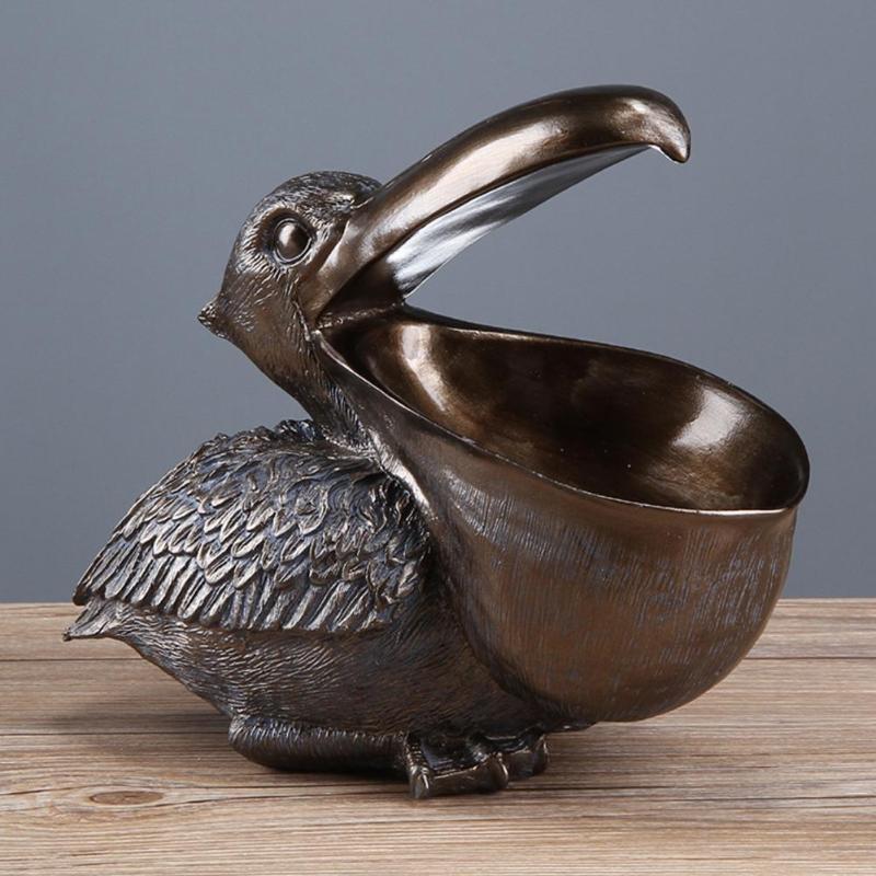 Art Desktop Sculpture Ornaments Statue Decor Pelican Model Keys Remote Control Phone Holder Home Office Living Room Table Craft
Art Desktop Sculpture Ornaments Statue Decor Pelican Model Keys Remote Control Phone Holder Home Office Living Room Table Craft