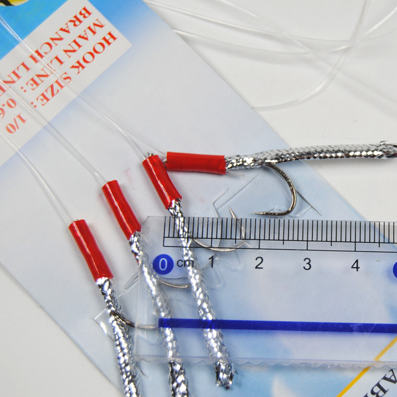 [10 Bags] Sabiki Feather / Tinsel Tube / Flash Rig Size 1/0 Assortied Bait Fish Catching Rigs Wholesale / Retail 201019