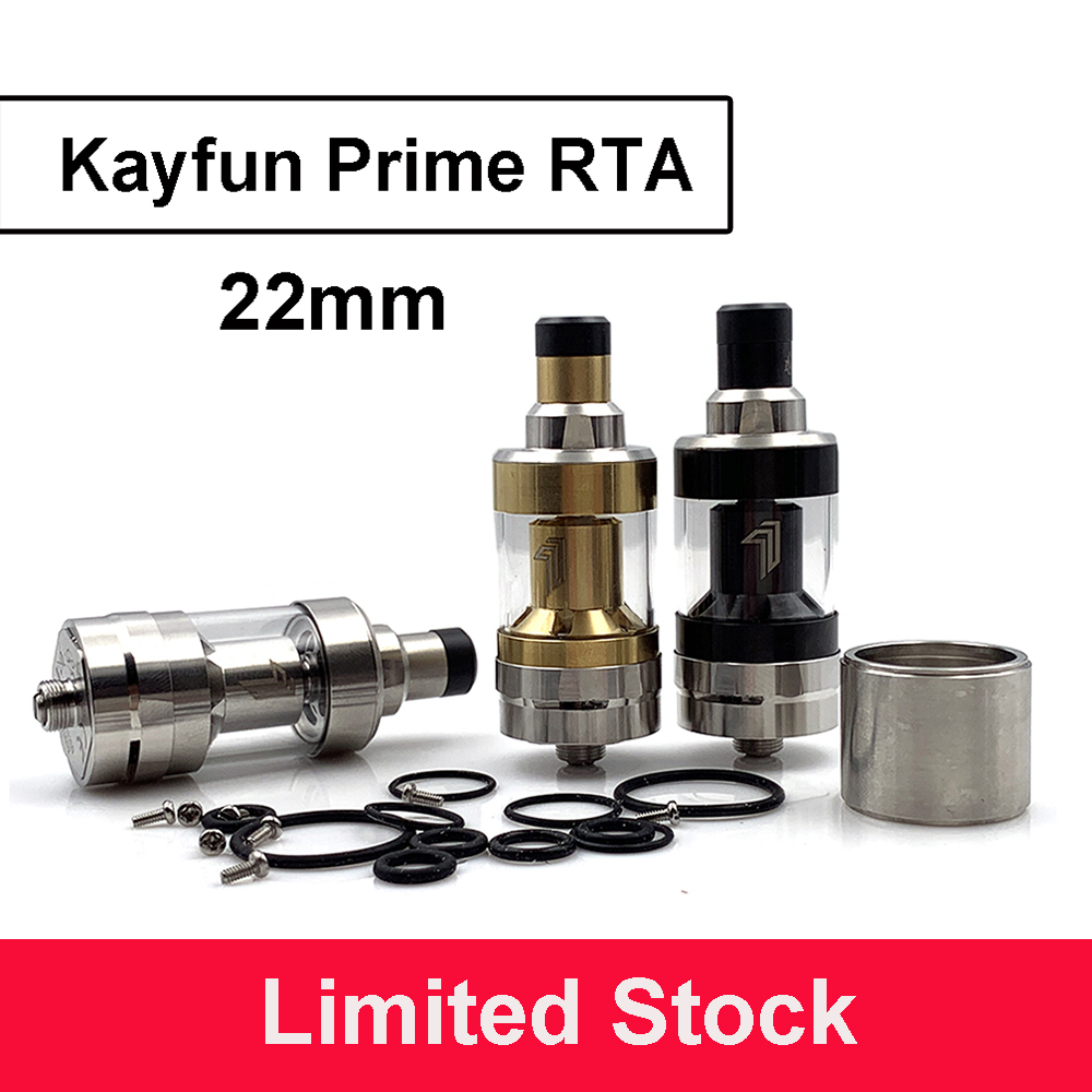

Kayfun Prime RTA Atomizer 22mm MTL Style Electronic Cigarette 316SS 2/4.5ml Kayfun V6 Rebuildable Tank for Vape 510 Box Mod Kit