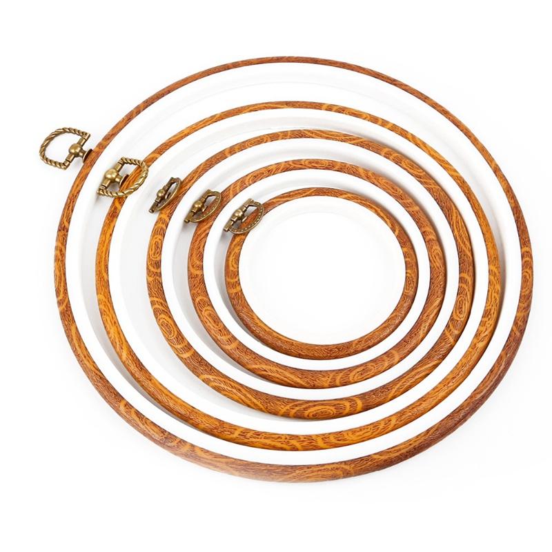 Sewing Tool Round Embroidery Hoops Frame Set Plastic Embroidery Hoop Rings for DIY Cross Stitch Needle Craft Tool 5Pcs
Sewing Tool Round Embroidery Hoops Frame Set Plastic Embroidery Hoop Rings for DIY Cross Stitch Needle Craft Tool 5Pcs