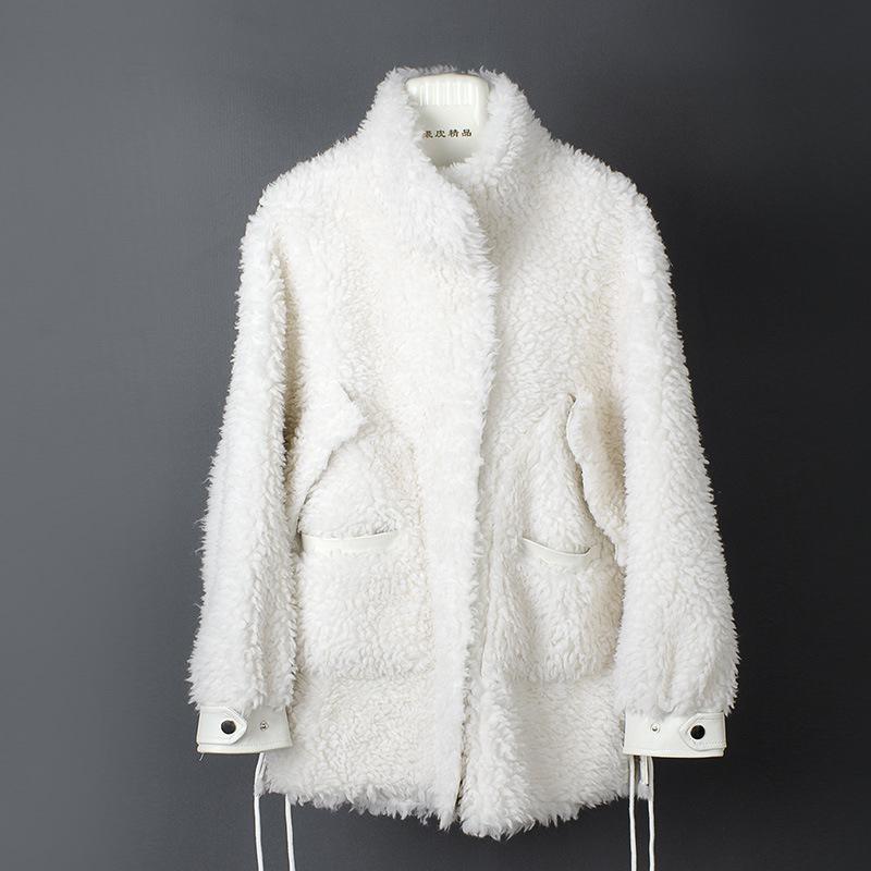 2020 Autumn Clothes Winter Women Real Fur Coat Female 100% Wool Jacket Korean Vintage Sheep Shearling Tops Manteau Femme, White
2020 Autumn Clothes Winter Women Real Fur Coat Female 100% Wool Jacket Korean Vintage Sheep Shearling Tops Manteau Femme, White
