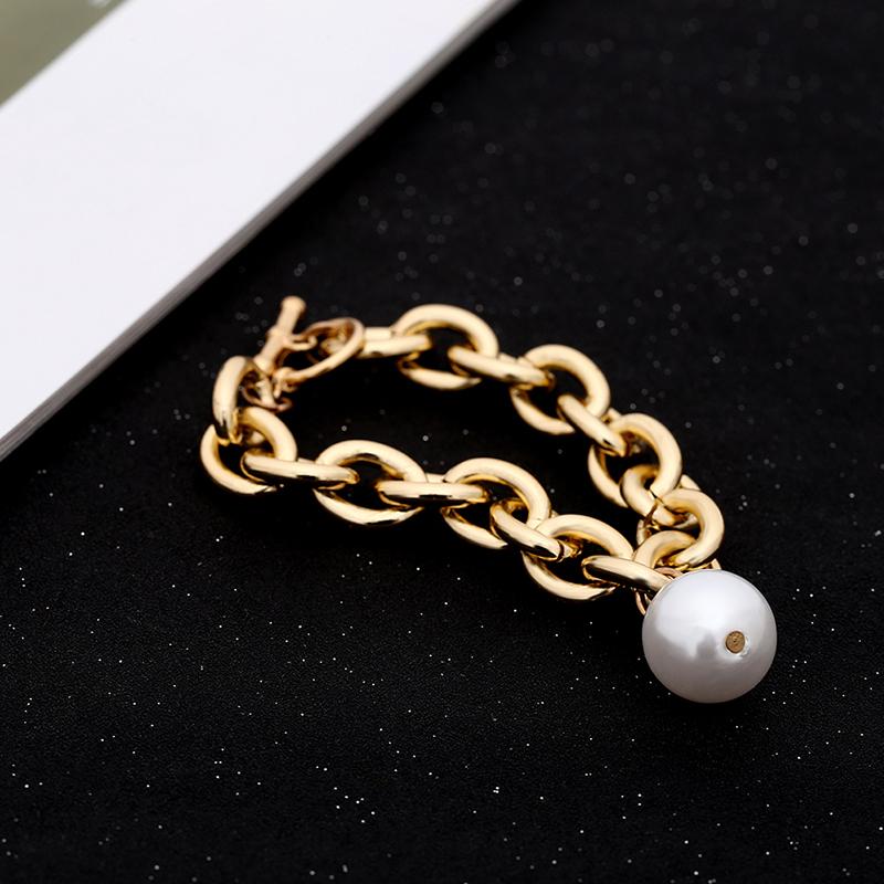 Punk Imitation Pearl Pendant Bracelet Bangle Women Wedding Accessories Heavy Thick Chain Bohemian Bracelet Steampunk
Punk Imitation Pearl Pendant Bracelet Bangle Women Wedding Accessories Heavy Thick Chain Bohemian Bracelet Steampunk