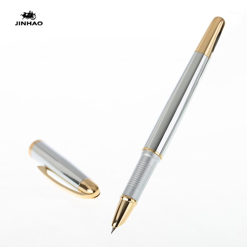 Jinhao 606 Pure Silver and Gold Clip Fountain Pen with 0.38mm Extra Fine Nib Metal Inking Pens for Writing Free Shipping1, Red
Jinhao 606 Pure Silver and Gold Clip Fountain Pen with 0.38mm Extra Fine Nib Metal Inking Pens for Writing Free Shipping1, Red