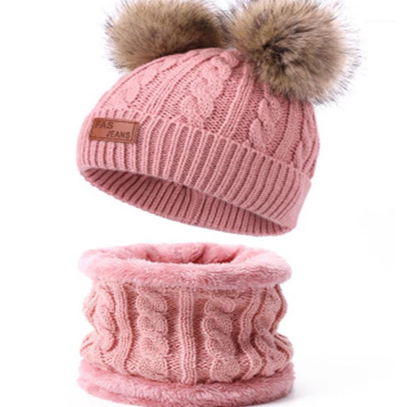 Two pieces Hat Scarf Set Beanie Cap Children's Hats Girls Caps Fake Ball Pompon Keep Warm Winter Knitted Skullies Kids Bone1, Black
Two pieces Hat Scarf Set Beanie Cap Children's Hats Girls Caps Fake Ball Pompon Keep Warm Winter Knitted Skullies Kids Bone1, Black