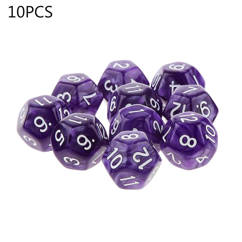 10pcs 12 Sided Dice D12 Polyhedral Dice Family Party RPG Board Game Accessories 27RD
10pcs 12 Sided Dice D12 Polyhedral Dice Family Party RPG Board Game Accessories 27RD