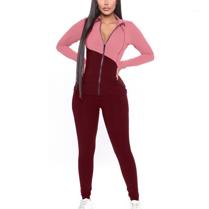 Women Fashion Patchwork Sport Sets Wear Female Two Pieces Lounge Gym Workout Tracksuit Breathable Tops+pants Running Sets #41, Pink
Women Fashion Patchwork Sport Sets Wear Female Two Pieces Lounge Gym Workout Tracksuit Breathable Tops+pants Running Sets #41, Pink